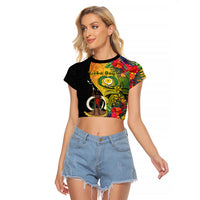 personalised-vanuatu-torba-day-raglan-cropped-t-shirt-coat-of-arms-mix-tropical-flowers