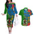 vanuatu-malampa-day-couples-matching-off-the-shoulder-long-sleeve-dress-and-hawaiian-shirt-coat-of-arms-mix-tropical-flowers