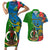 vanuatu-malampa-day-couples-matching-short-sleeve-bodycon-dress-and-hawaiian-shirt-coat-of-arms-mix-tropical-flowers