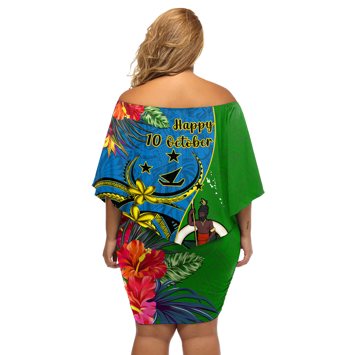 vanuatu-malampa-day-off-shoulder-short-dress-coat-of-arms-mix-tropical-flowers