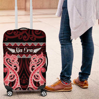 Kia Ora New Zealand Luggage Cover Maori Language Week Whero Taniko Motif - Polynesian Pride