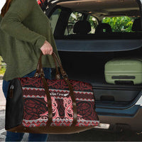 Kia Ora New Zealand Travel Bag Maori Language Week Whero Taniko Motif - Polynesian Pride