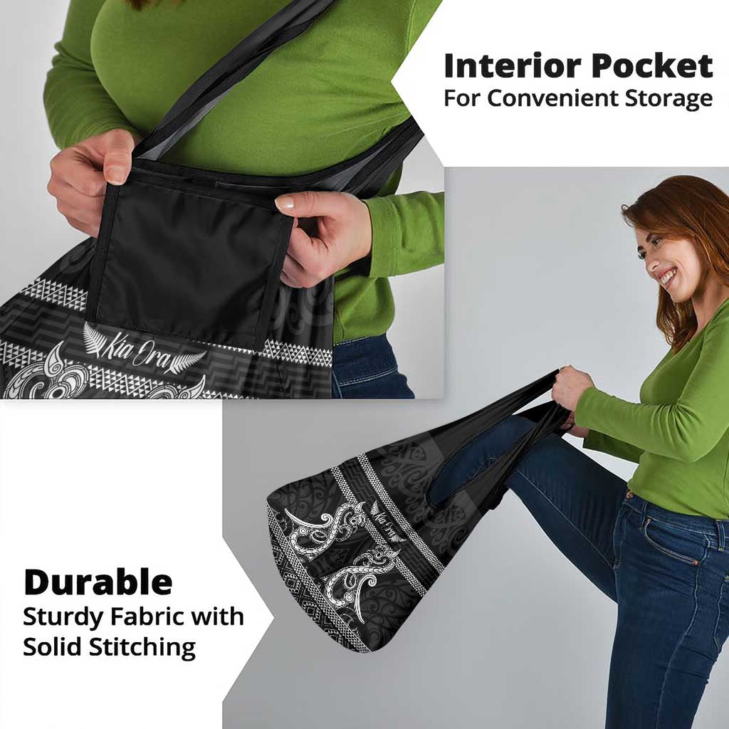 Kia Ora New Zealand Grocery Bag Maori Language Week Pango Taniko Motif - Polynesian Pride