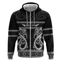 Kia Ora New Zealand Hoodie Maori Language Week Pango Taniko Motif - Polynesian Pride