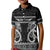 Kia Ora New Zealand Kid Polo Shirt Maori Language Week Pango Taniko Motif - Polynesian Pride