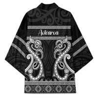 Kia Ora New Zealand Kimono Maori Language Week Pango Taniko Motif - Polynesian Pride