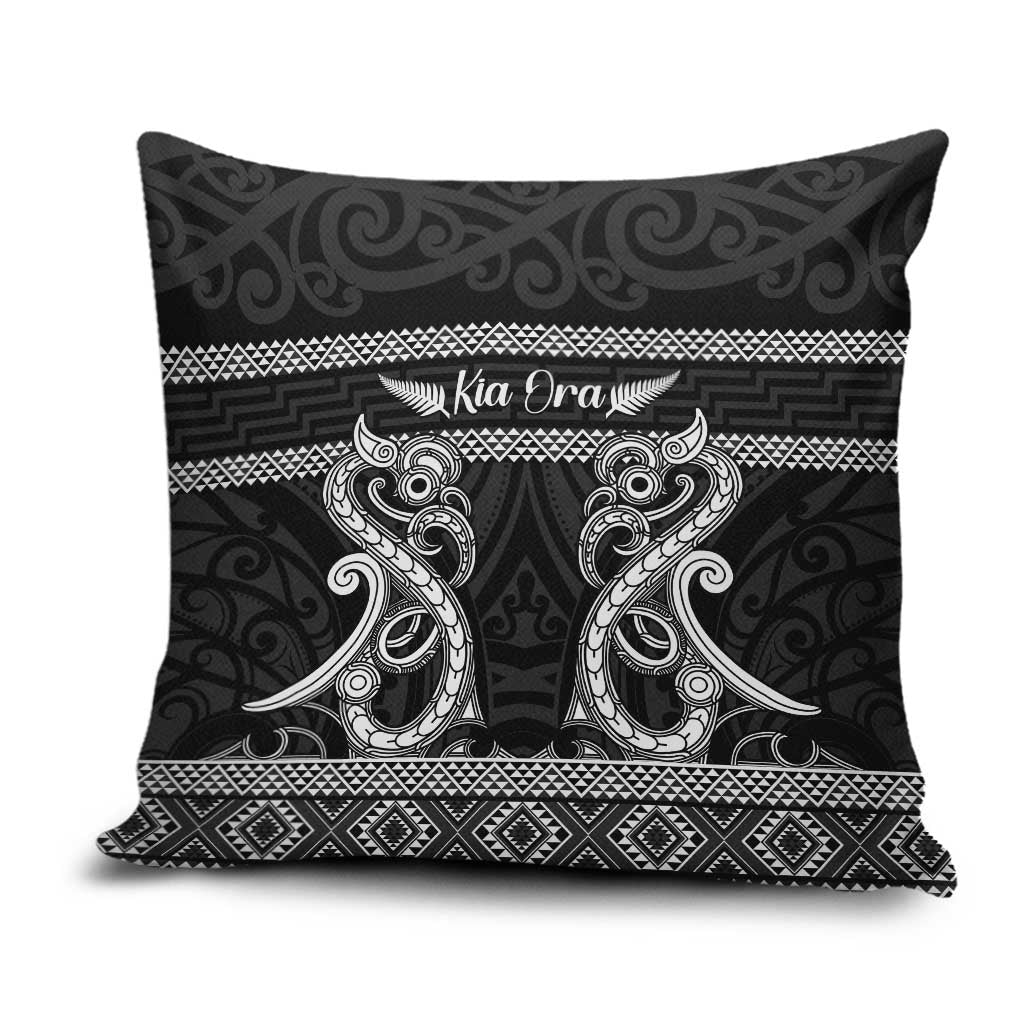Kia Ora New Zealand Pillow Cover Maori Language Week Pango Taniko Motif - Polynesian Pride