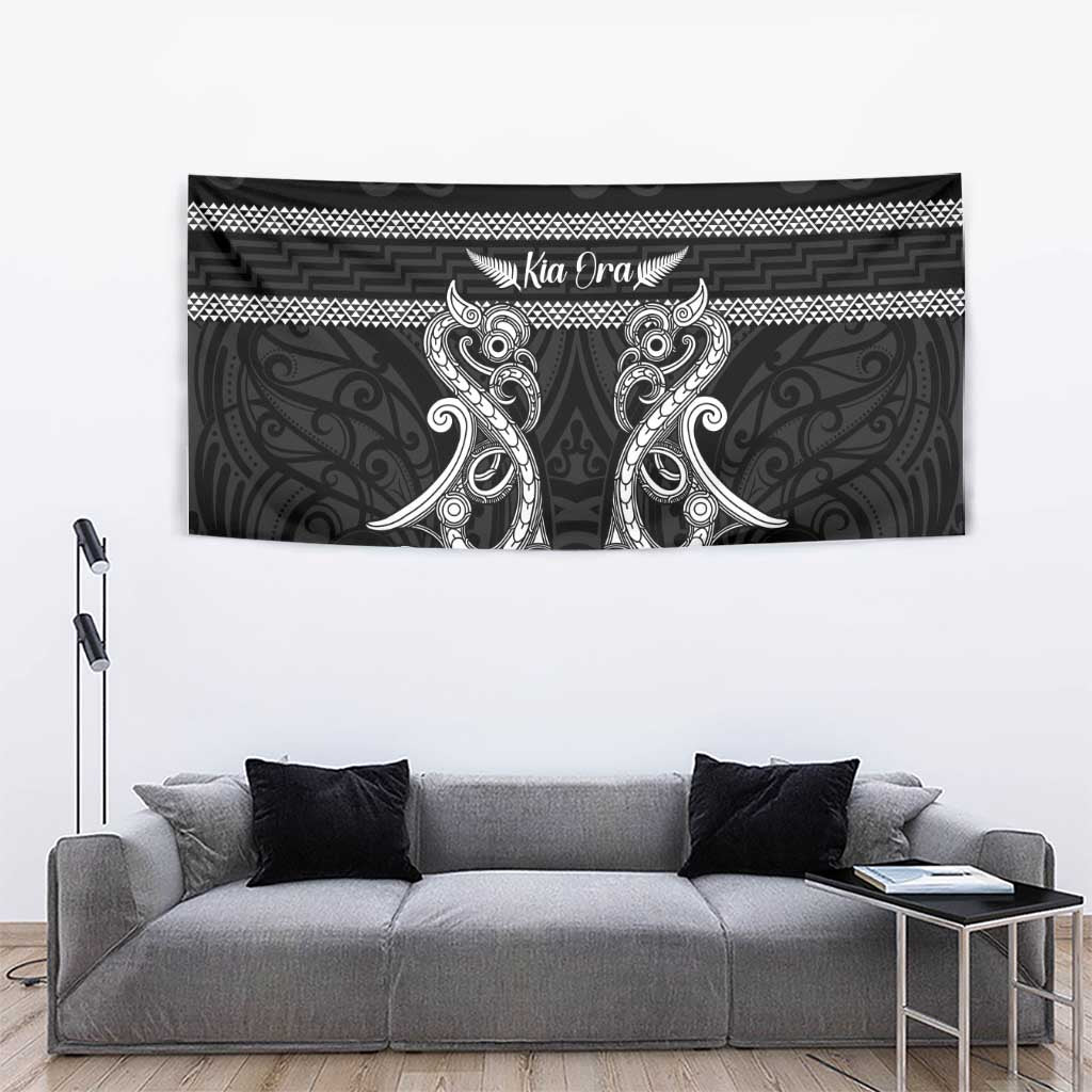 Kia Ora New Zealand Tapestry Maori Language Week Pango Taniko Motif - Polynesian Pride