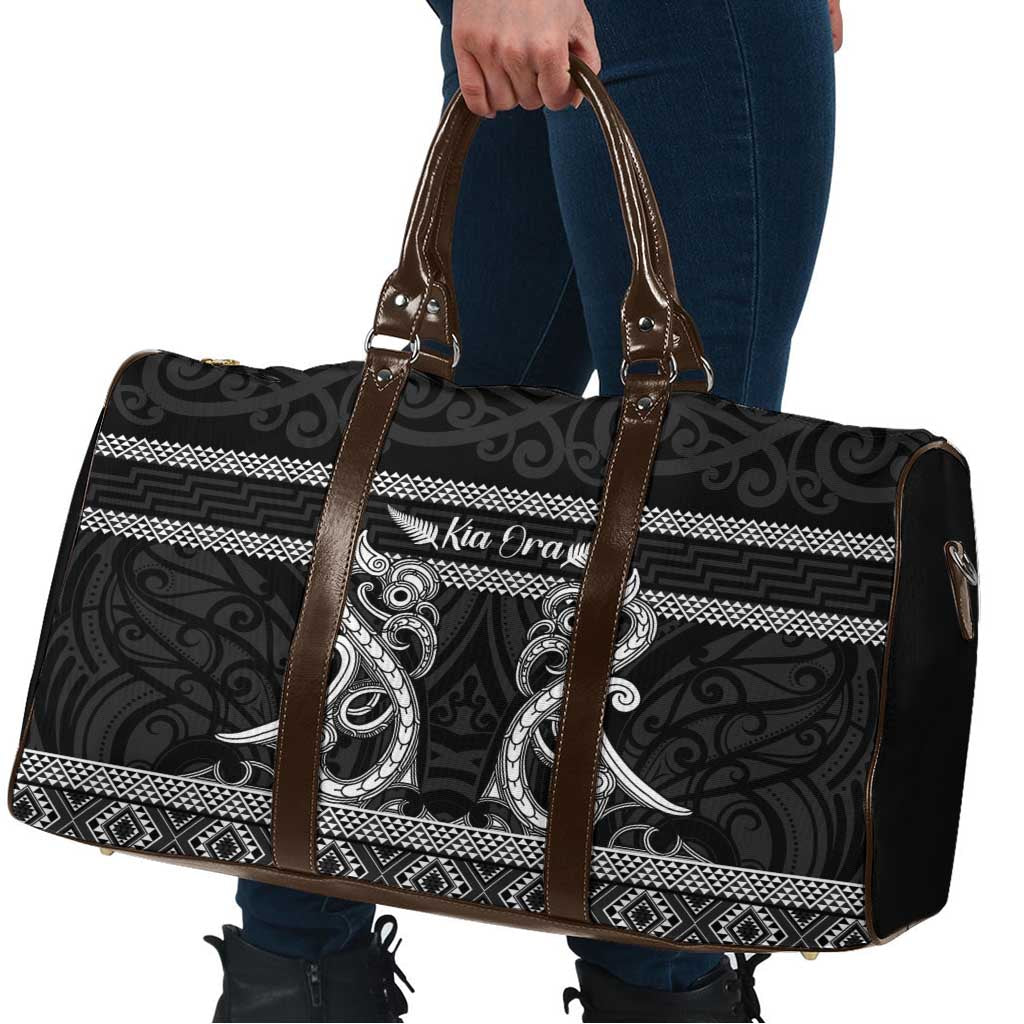 Kia Ora New Zealand Travel Bag Maori Language Week Pango Taniko Motif - Polynesian Pride