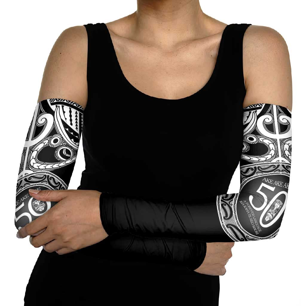 Kia Kaha Te Reo Maori New Zealand Arm Sleeves 50th Anniversary Ake Ake Ake LT14 - Polynesian Pride