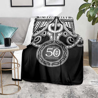 Kia Kaha Te Reo Maori New Zealand Blanket 50th Anniversary Ake Ake Ake - Polynesian Pride