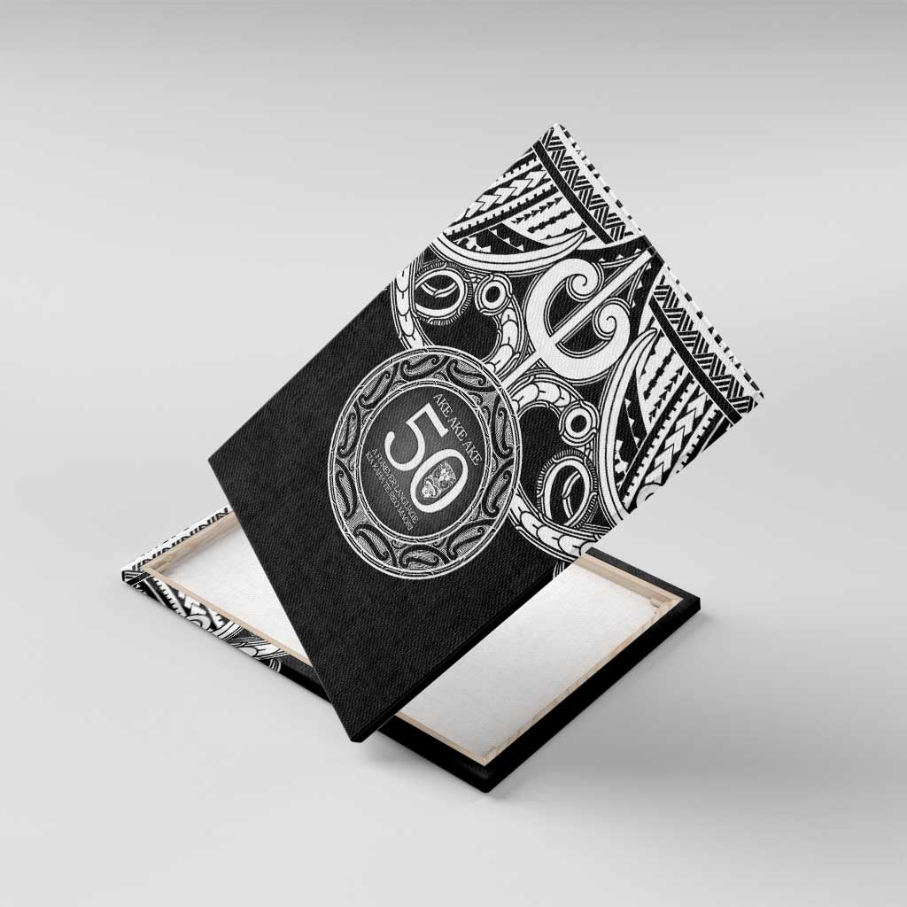 Kia Kaha Te Reo Maori New Zealand Canvas Wall Art 50th Anniversary Ake Ake Ake - Polynesian Pride