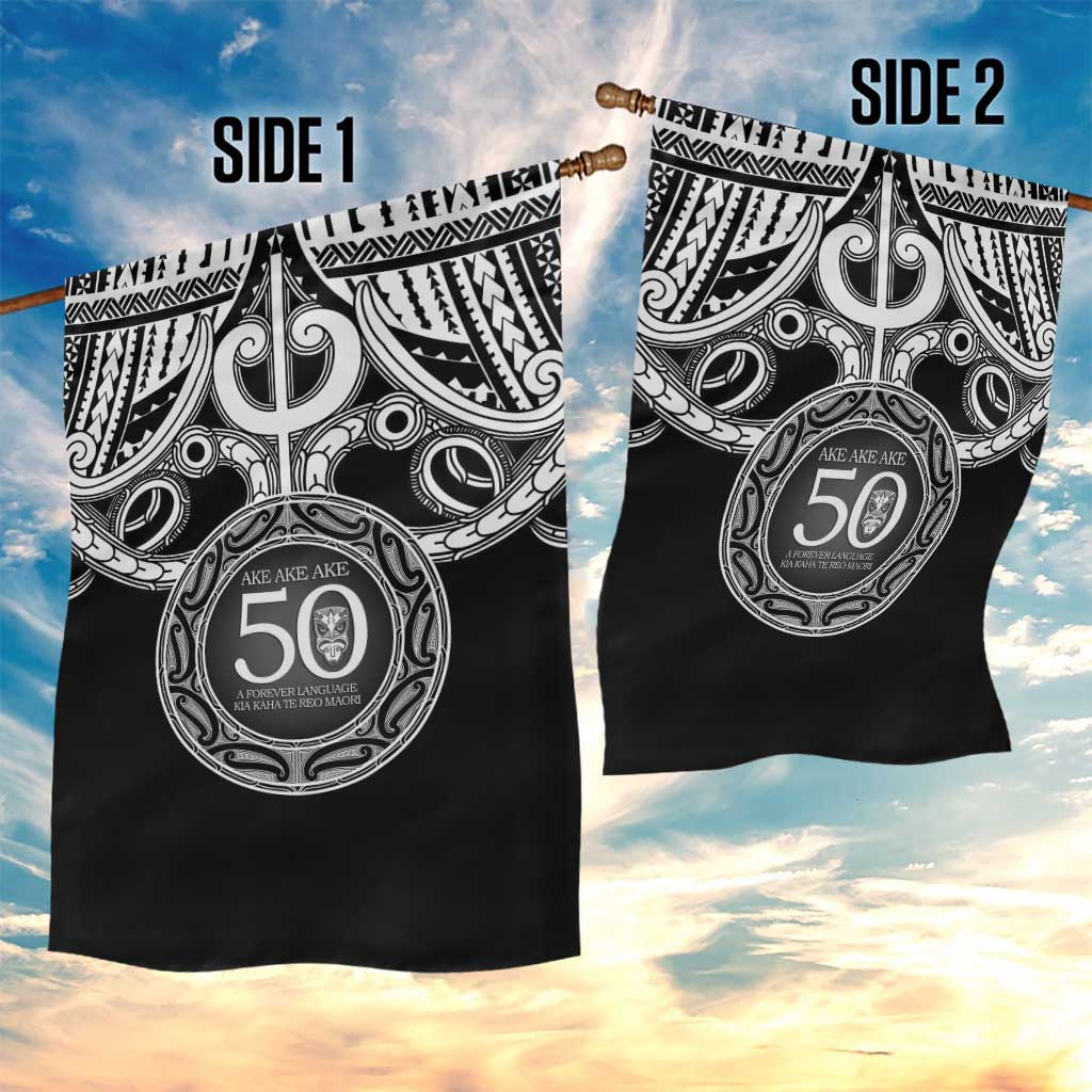 Kia Kaha Te Reo Maori New Zealand Garden Flag 50th Anniversary Ake Ake Ake - Polynesian Pride