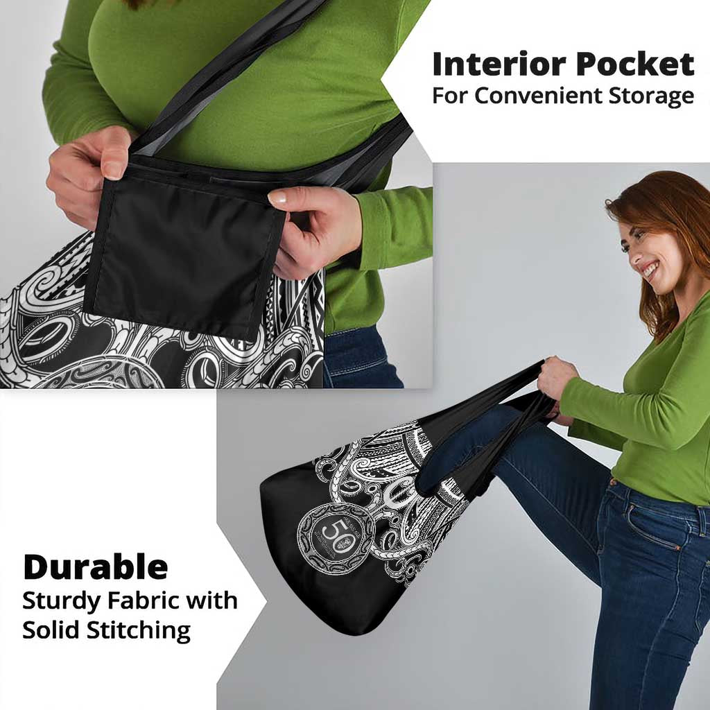 Kia Kaha Te Reo Maori New Zealand Grocery Bag 50th Anniversary Ake Ake Ake - Polynesian Pride