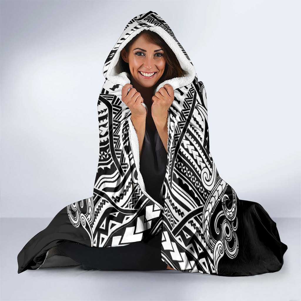 Kia Kaha Te Reo Maori New Zealand Hooded Blanket 50th Anniversary Ake Ake Ake LT14 - Polynesian Pride