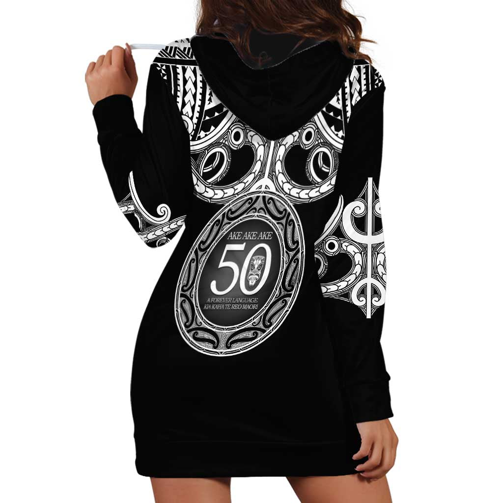 Kia Kaha Te Reo Maori New Zealand Hoodie Dress 50th Anniversary Ake Ake Ake - Polynesian Pride