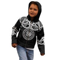 Kia Kaha Te Reo Maori New Zealand Kid Hoodie 50th Anniversary Ake Ake Ake - Polynesian Pride