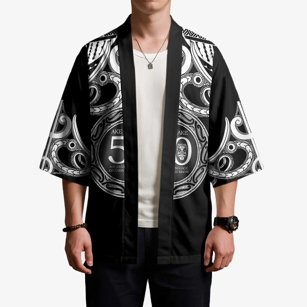 Kia Kaha Te Reo Maori New Zealand Kimono 50th Anniversary Ake Ake Ake - Polynesian Pride