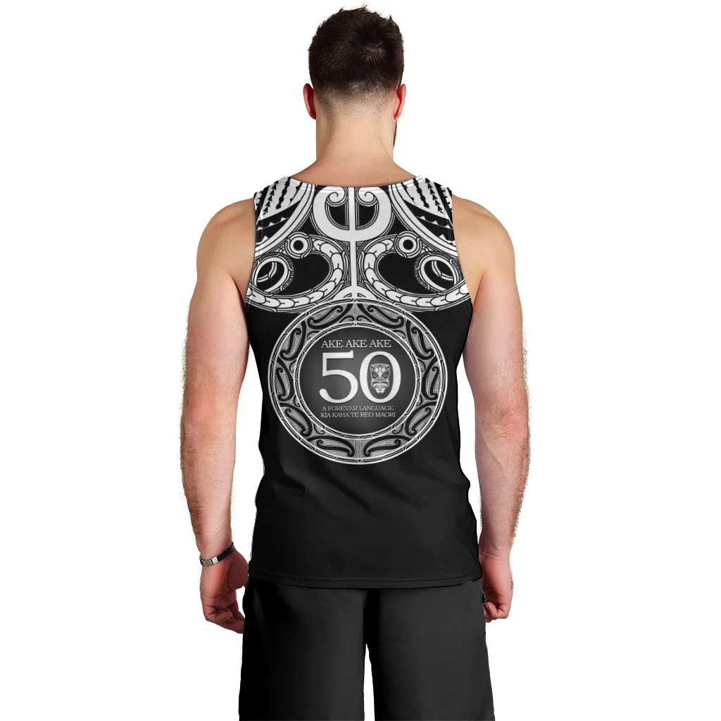 Kia Kaha Te Reo Maori New Zealand Men Tank Top 50th Anniversary Ake Ake Ake - Polynesian Pride