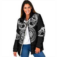 Kia Kaha Te Reo Maori New Zealand Padded Jacket 50th Anniversary Ake Ake Ake - Polynesian Pride