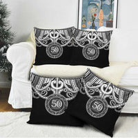 Kia Kaha Te Reo Maori New Zealand Pillow Cover 50th Anniversary Ake Ake Ake LT14 - Polynesian Pride