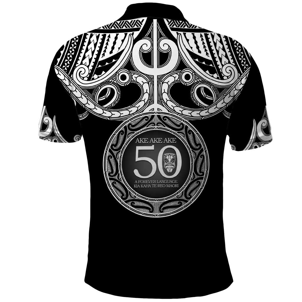 Kia Kaha Te Reo Maori New Zealand Polo Shirt 50th Anniversary Ake Ake Ake - Polynesian Pride