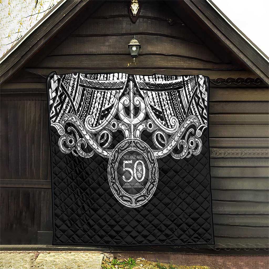 Kia Kaha Te Reo Maori New Zealand Quilt 50th Anniversary Ake Ake Ake - Polynesian Pride