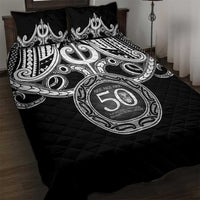 Kia Kaha Te Reo Maori New Zealand Quilt Bed Set 50th Anniversary Ake Ake Ake - Polynesian Pride