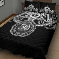 Kia Kaha Te Reo Maori New Zealand Quilt Bed Set 50th Anniversary Ake Ake Ake - Polynesian Pride