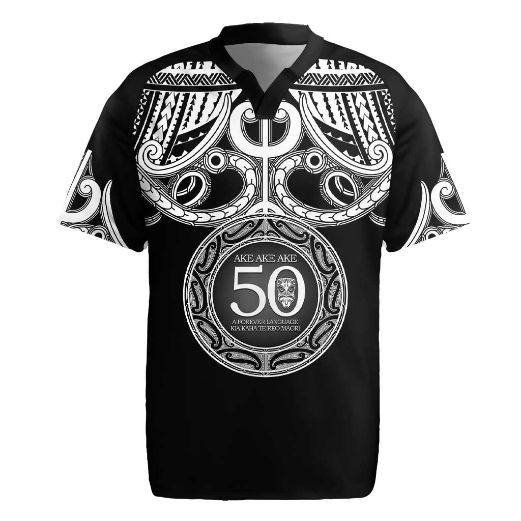 Kia Kaha Te Reo Maori New Zealand Rugby Jersey 50th Anniversary Ake Ake Ake - Polynesian Pride