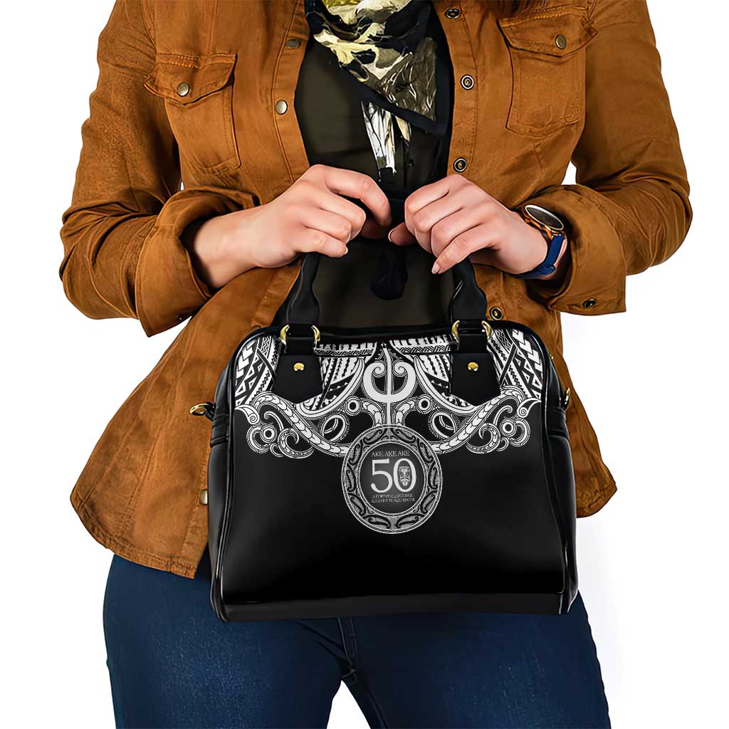 Kia Kaha Te Reo Maori New Zealand Shoulder Handbag 50th Anniversary Ake Ake Ake - Polynesian Pride