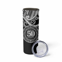 Kia Kaha Te Reo Maori New Zealand Skinny Tumbler 50th Anniversary Ake Ake Ake - Polynesian Pride