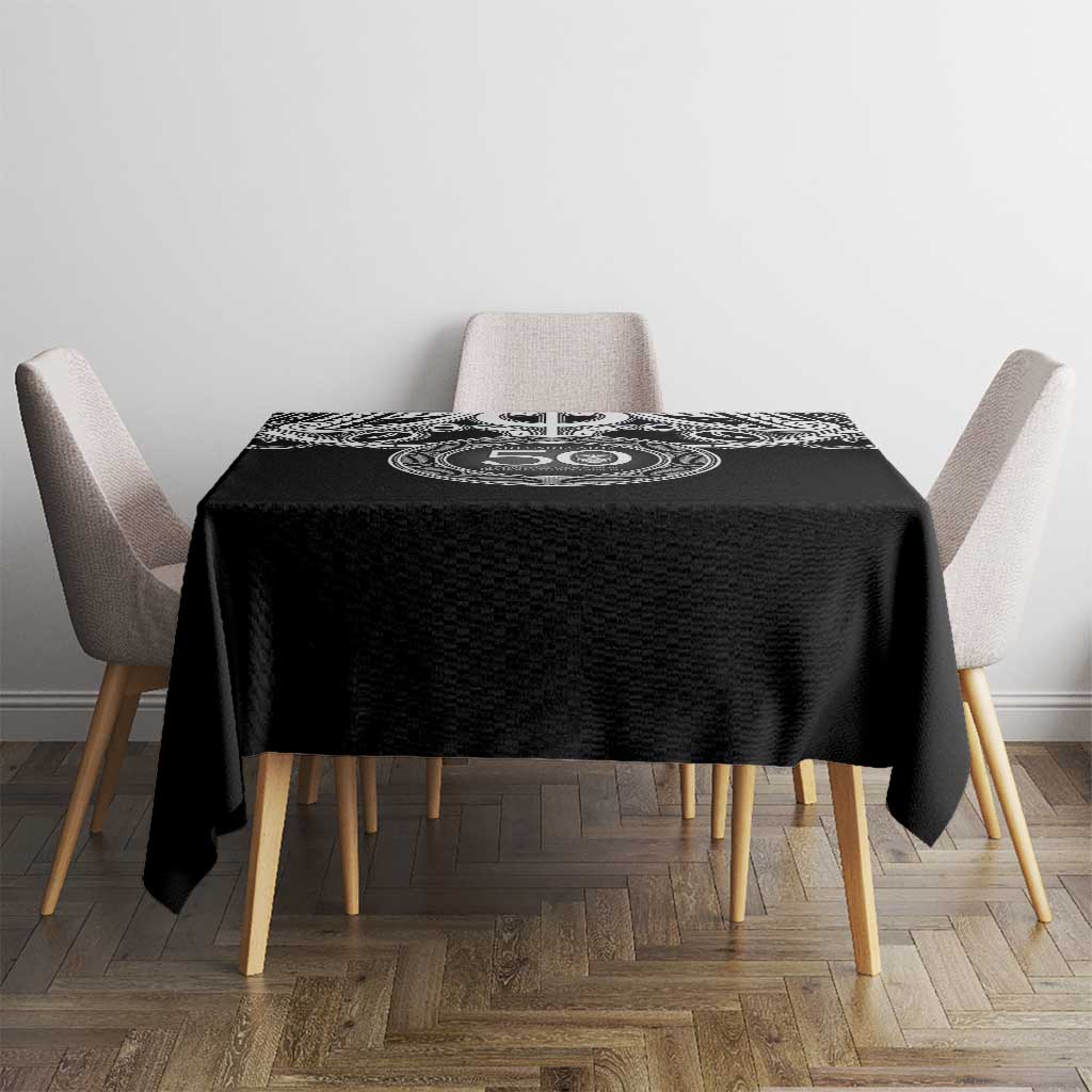 Kia Kaha Te Reo Maori New Zealand Tablecloth 50th Anniversary Ake Ake Ake LT14 - Polynesian Pride