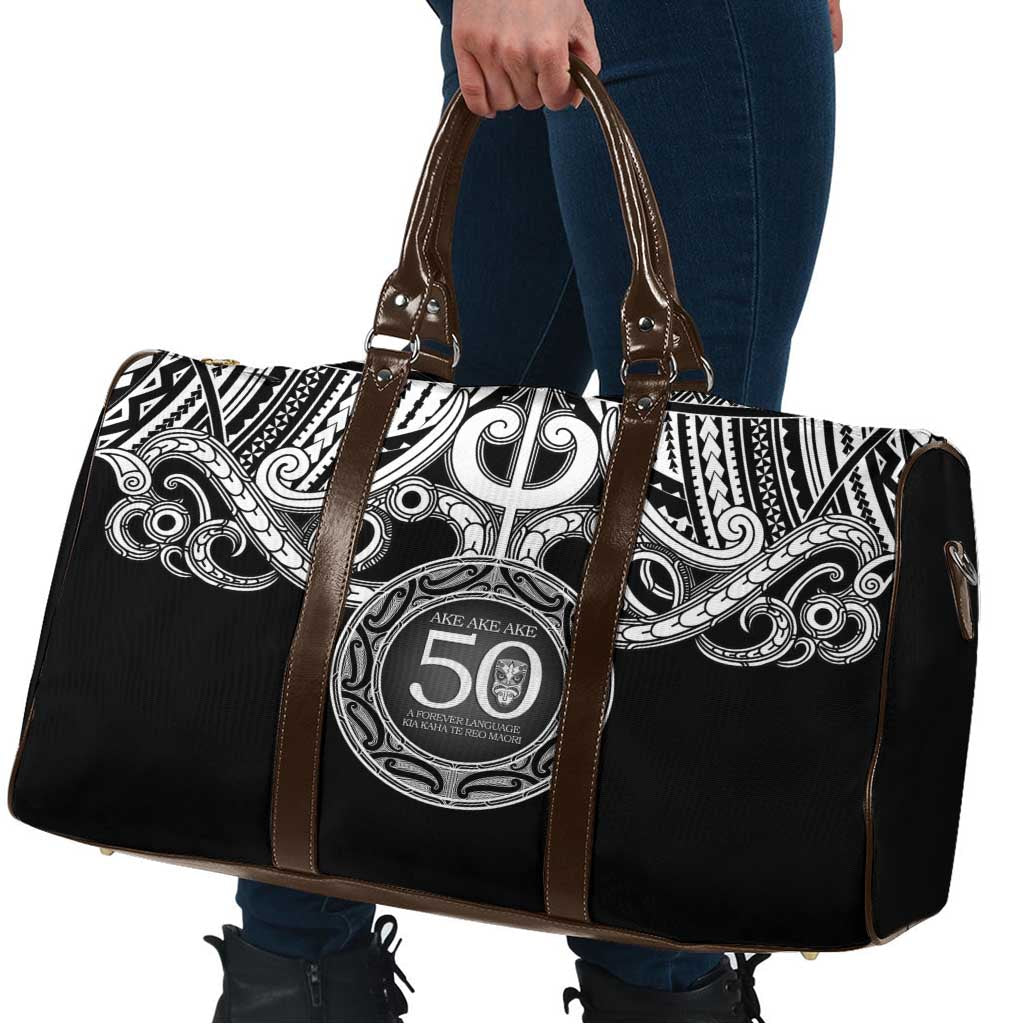 Kia Kaha Te Reo Maori New Zealand Travel Bag 50th Anniversary Ake Ake Ake - Polynesian Pride