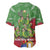 Kakapo New Zealand Christmas Baseball Jersey Meri Kirihimete Pohutukawa - Green Color