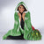 Kakapo New Zealand Christmas Hooded Blanket Meri Kirihimete Pohutukawa - Green Color