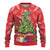 Kakapo New Zealand Christmas Ugly Christmas Sweater Meri Kirihimete Pohutukawa - Red Color