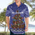 Kiwi New Zealand Christmas Hawaiian Shirt Meri Kirihimete Silver Fern - Blue Color