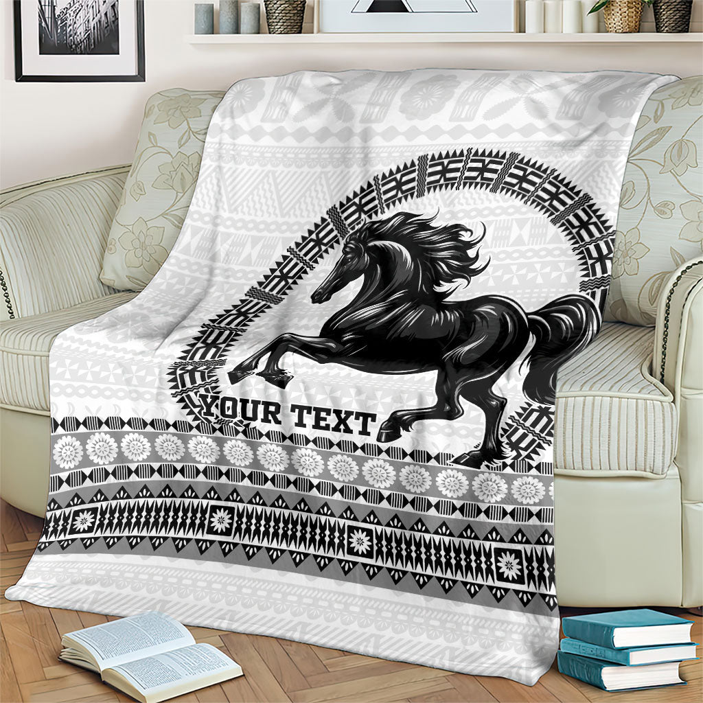Fiji Nadroga Rugby Personalised Blanket Go Stallions Fijian Tapa LT14 - Polynesian Pride