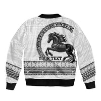 Fiji Nadroga Rugby Personalised Bomber Jacket Go Stallions Fijian Tapa LT14 - Polynesian Pride