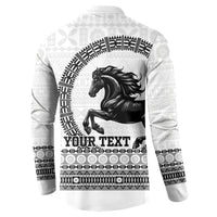 Fiji Nadroga Rugby Personalised Button Sweatshirt Go Stallions Fijian Tapa LT14 - Polynesian Pride