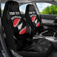 Custom New Zealand Silver Fern Softball Car Seat Cover Go Aotearoa