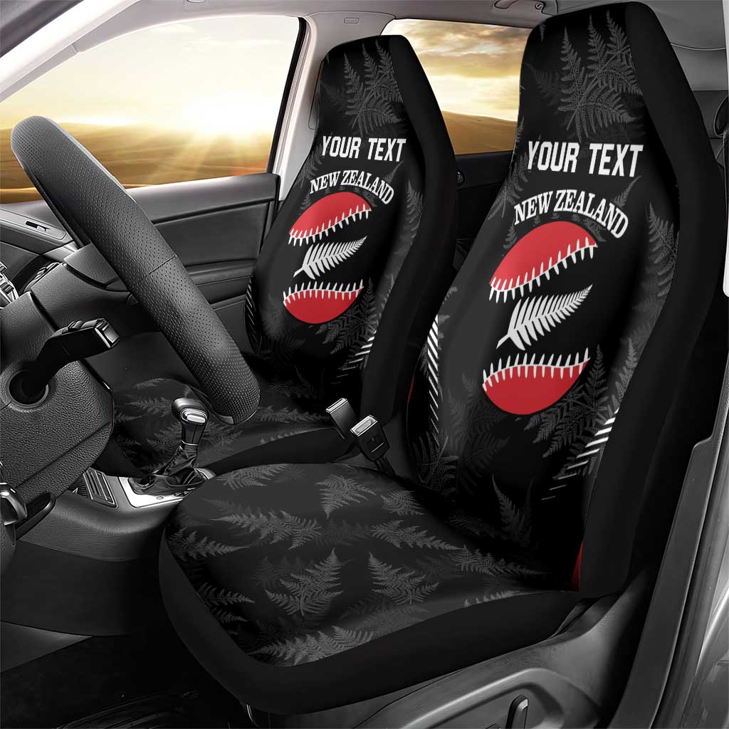 Custom New Zealand Silver Fern Softball Car Seat Cover Go Aotearoa