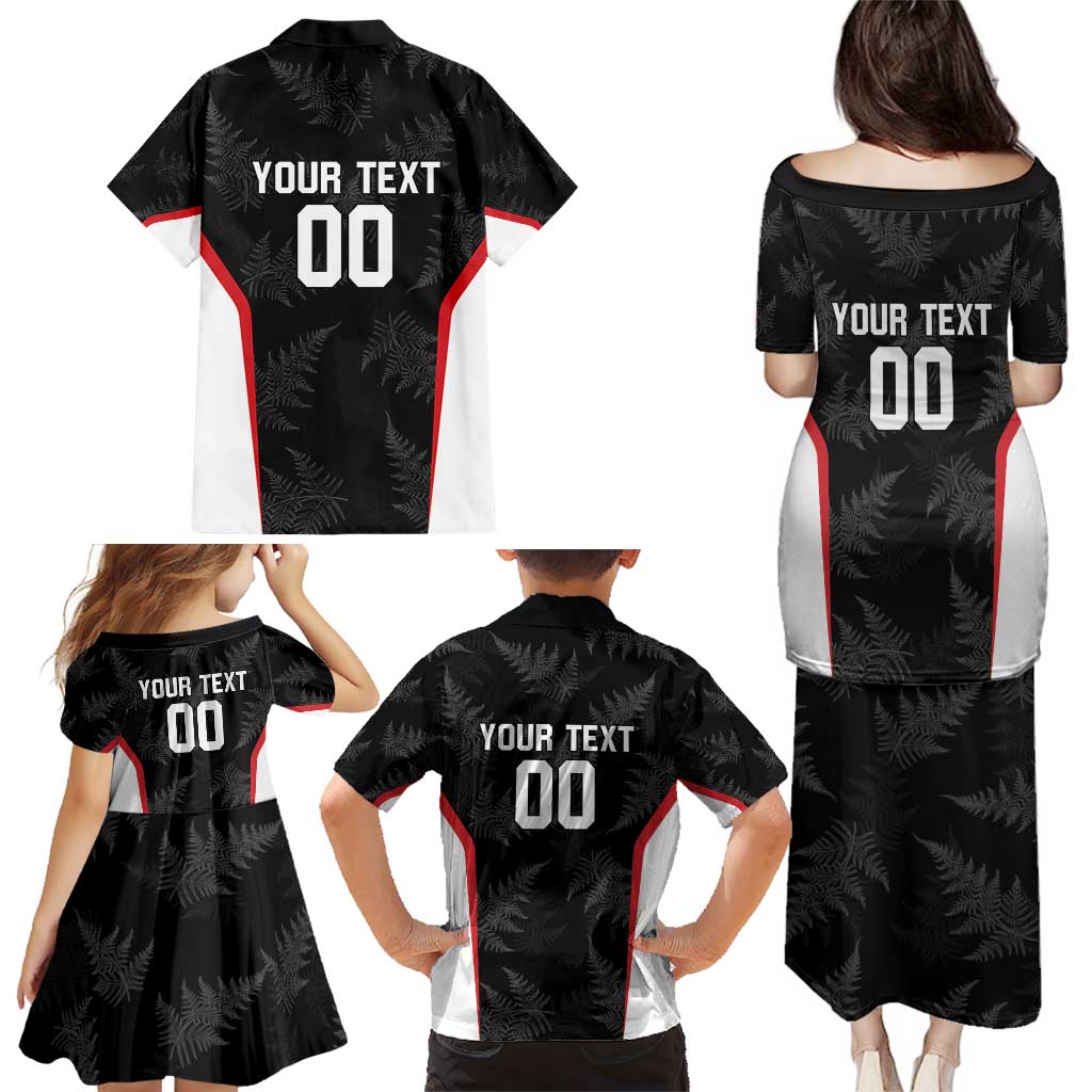 Custom New Zealand Silver Fern Softball Family Matching Puletasi and Hawaiian Shirt Go Aotearoa LT14 - Polynesian Pride