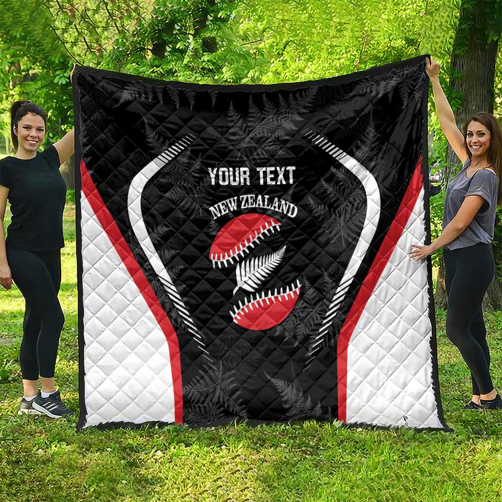 Custom New Zealand Silver Fern Softball Quilt Go Aotearoa LT14 - Polynesian Pride