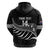 Custom Aotearoa Ice Hockey Hoodie NZ Tiki Mascot - Maori Pattern