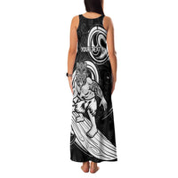 Personalised New Zealand Surfing Family Matching Tank Maxi Dress and Hawaiian Shirt Aotearoa Maori Tiki Haka LT14 - Polynesian Pride