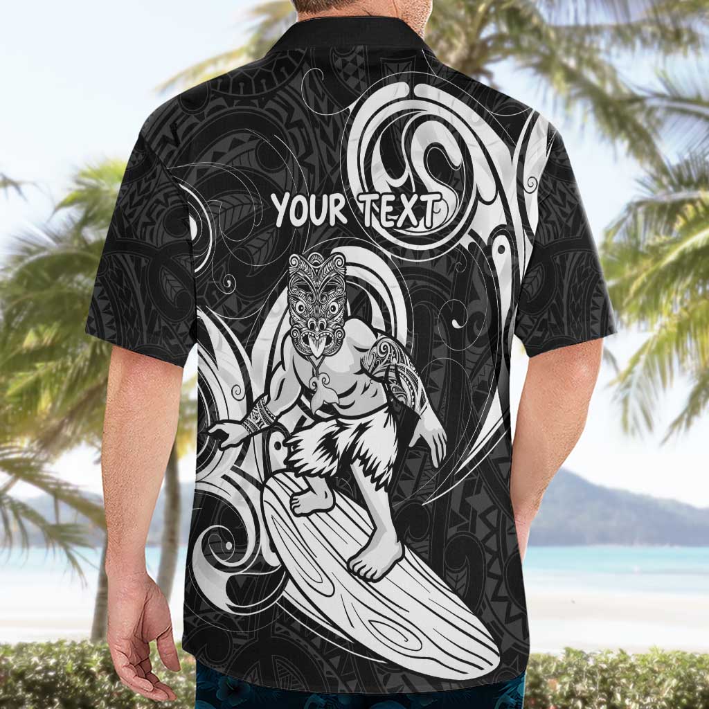 Personalised New Zealand Surfing Hawaiian Shirt Aotearoa Maori Tiki Haka LT14 - Polynesian Pride