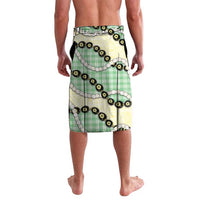 Green Palaka Hawaii Lavalava Kukui Nut Pikake Lei Hawaiian Tapa Pattern - Polynesian Pride