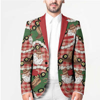 Cowboy Hawaii Mele Kalikimaka Blazer Paniolo Kukui Nut Pikake Lei Red Version - Polynesian Pride
